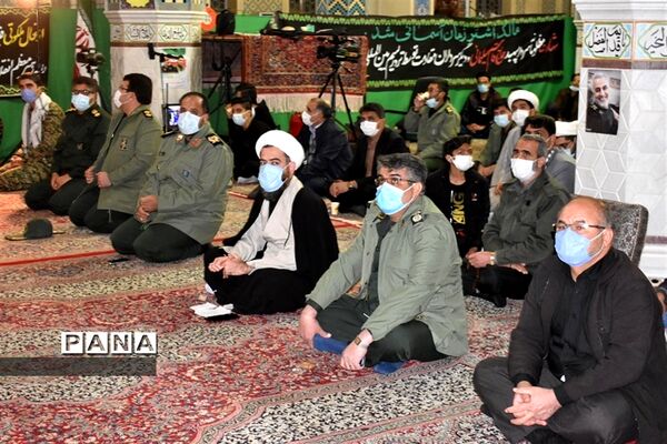یادواره 156 شهید شهرستان وسالگرد سردارقاسم سلیمانی درمسجد جامع بهاباد