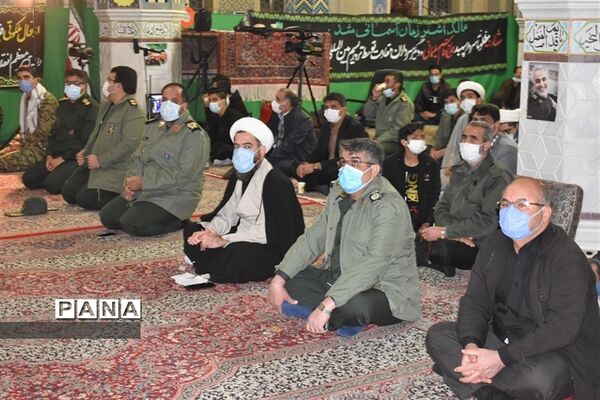 یادواره 156 شهید شهرستان وسالگرد سردارقاسم سلیمانی درمسجد جامع بهاباد
