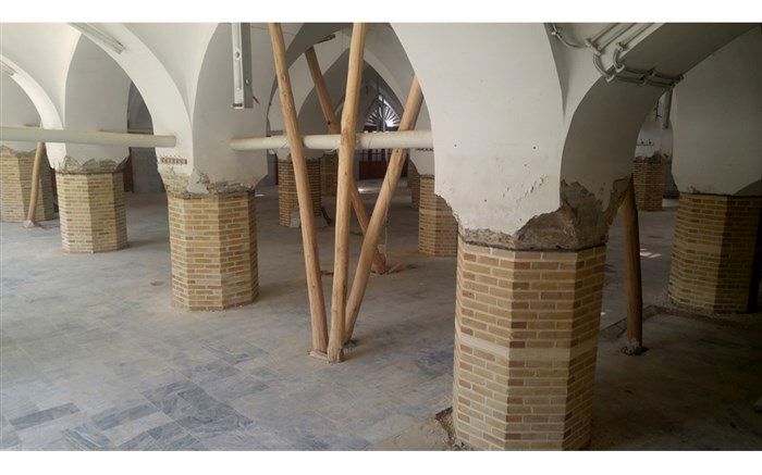 فاز دوم مرمت مسجد چهلستون زنجان آغاز شد