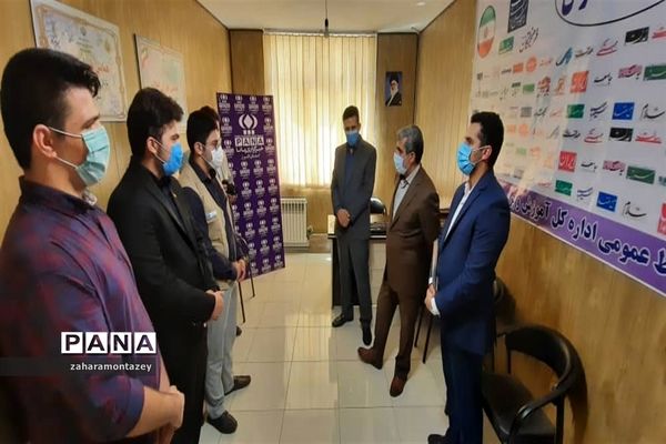 بازدید مدیرکل آموزش و پرورش از دفتر خبرگزاری پانا سازمان دانش‌آموزی البرز