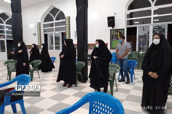 مراسم تجلیل از خبرنگاران در هیئت رزمندگان اسلام کاشمر