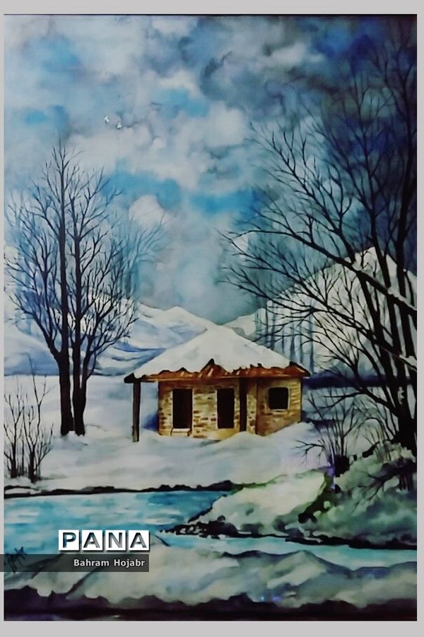 نمایشگاه مجازی آثار نقاشی و طراحی بهرام هژبر، معلم هنرمند اهل گله‌دار