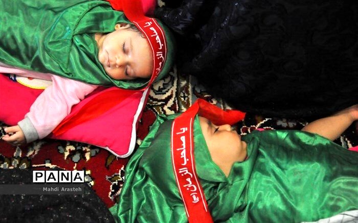 پوشش مراسم شیرخوارگان حسینی بدون حضور مادران و نوزادان از مشهد و تهران