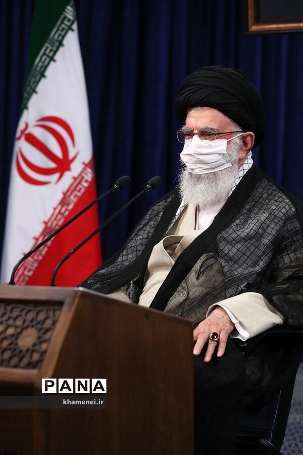 سخنرانی رهبر انقلاب در ارتباط تصویری با جلسه هیات دولت