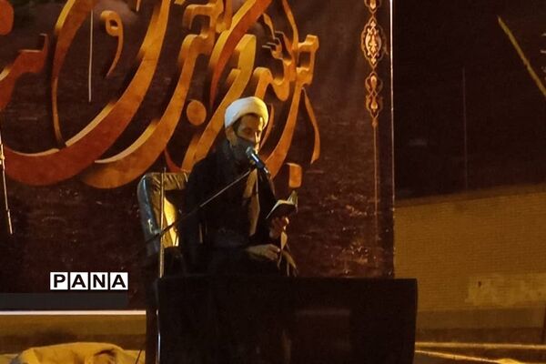برگزاری مراسم عزاداری در جاده سلامت شهرستان بیرجند