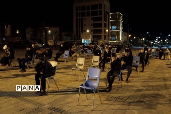 برگزاری مراسم عزاداری در جاده سلامت شهرستان بیرجند