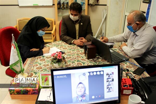 جلسه ویدئو کنفرانس مجمع مربیان سازمان دانش آموزی استان فارس