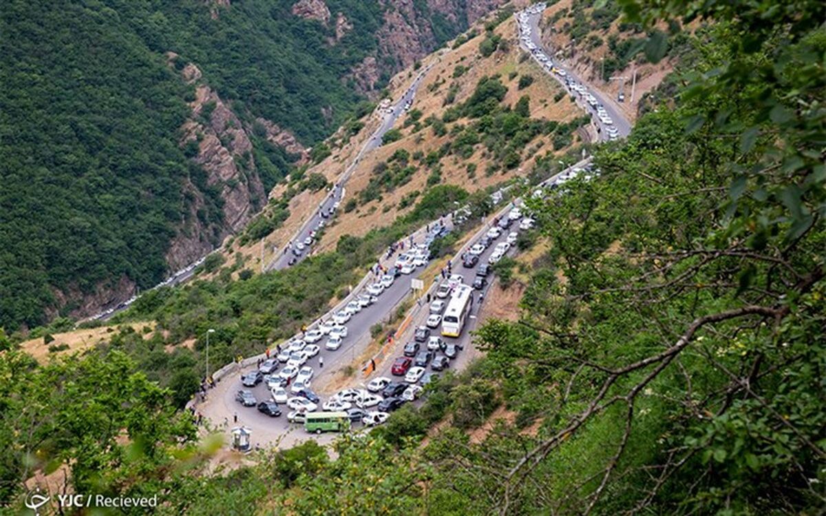 جاده چالوس از ظهر امروز یک طرفه شد
