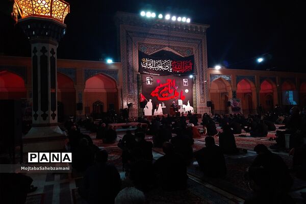 مراسم شب عاشورا در آرامگاه مدرس کاشمر