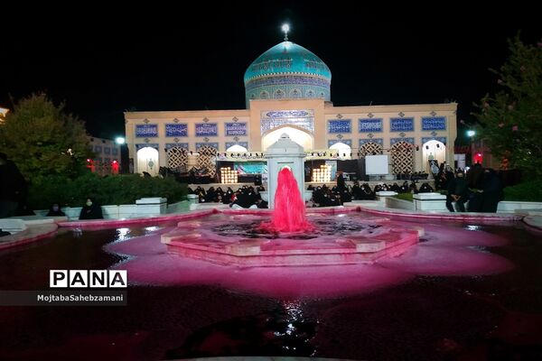 مراسم شب عاشورا در آرامگاه مدرس کاشمر