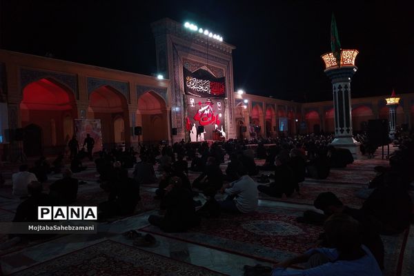 مراسم شب عاشورا در آرامگاه مدرس کاشمر