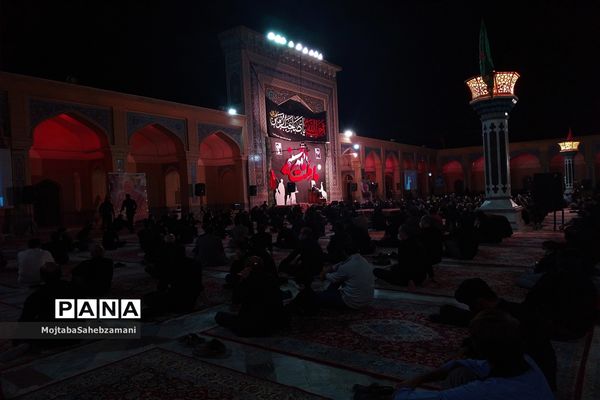 مراسم شب عاشورا در آرامگاه مدرس کاشمر