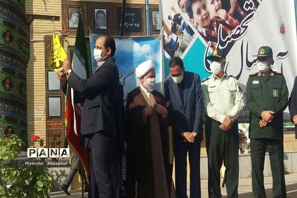 آیین بازگشایی مدارس در هنرستان  دخترانه محمودیه بجنورد
