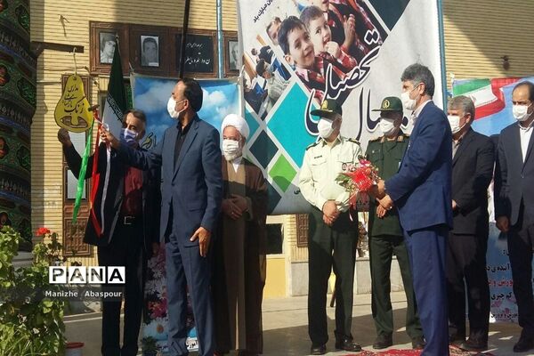 آیین بازگشایی مدارس در هنرستان  دخترانه محمودیه بجنورد