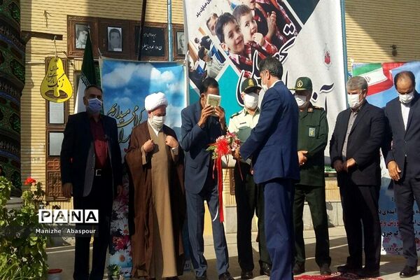 آیین بازگشایی مدارس در هنرستان  دخترانه محمودیه بجنورد
