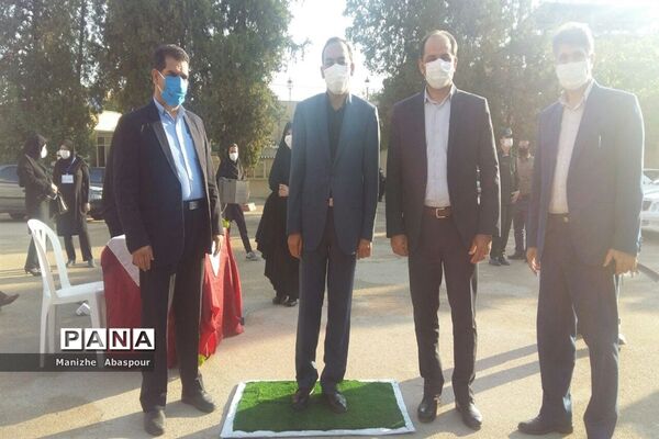 آیین بازگشایی مدارس در هنرستان  دخترانه محمودیه بجنورد