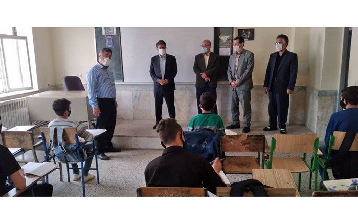بازدید سرزده از کلاس های درس در دوران کرونایی در اردبیل