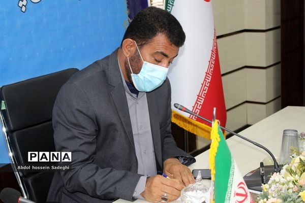 جلسه ویدئو کنفرانس مراسم  افتتاحیه جشنواره علمدار از مزار شهید سردار سلیمانی کرمان