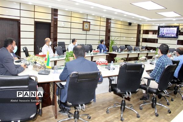 جلسه ویدئو کنفرانس مراسم  افتتاحیه جشنواره علمدار از مزار شهید سردار سلیمانی کرمان