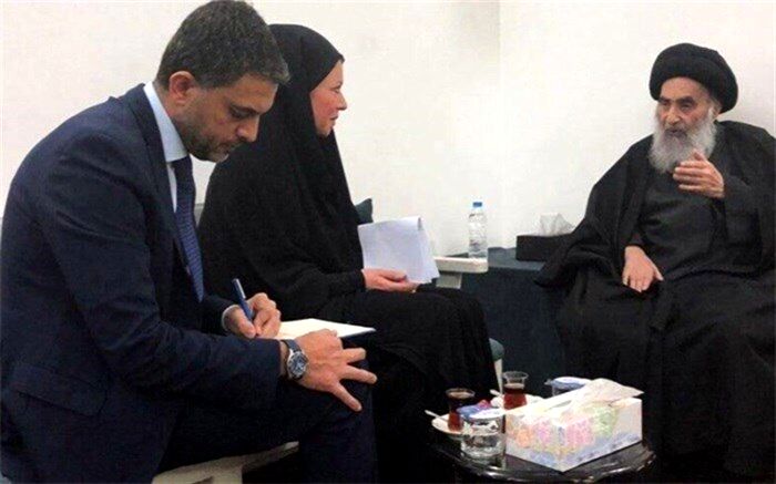 تنها نماینده بین‌المللی که آیت‌الله سیستانی با او دیدار کرد