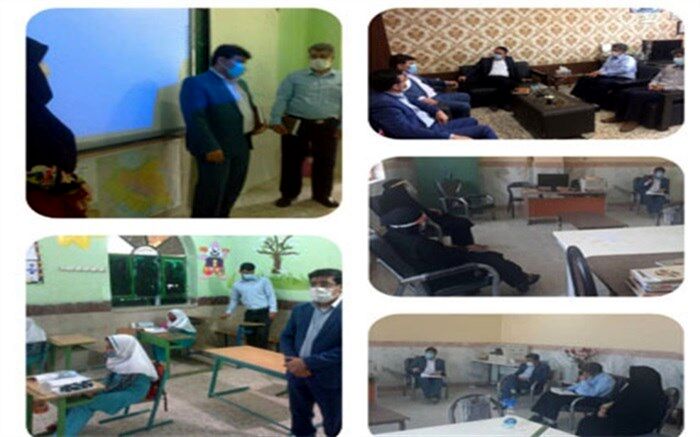 بازدید ناظران استانی از روند حاکم بر مدارس منطقه بندرریگ