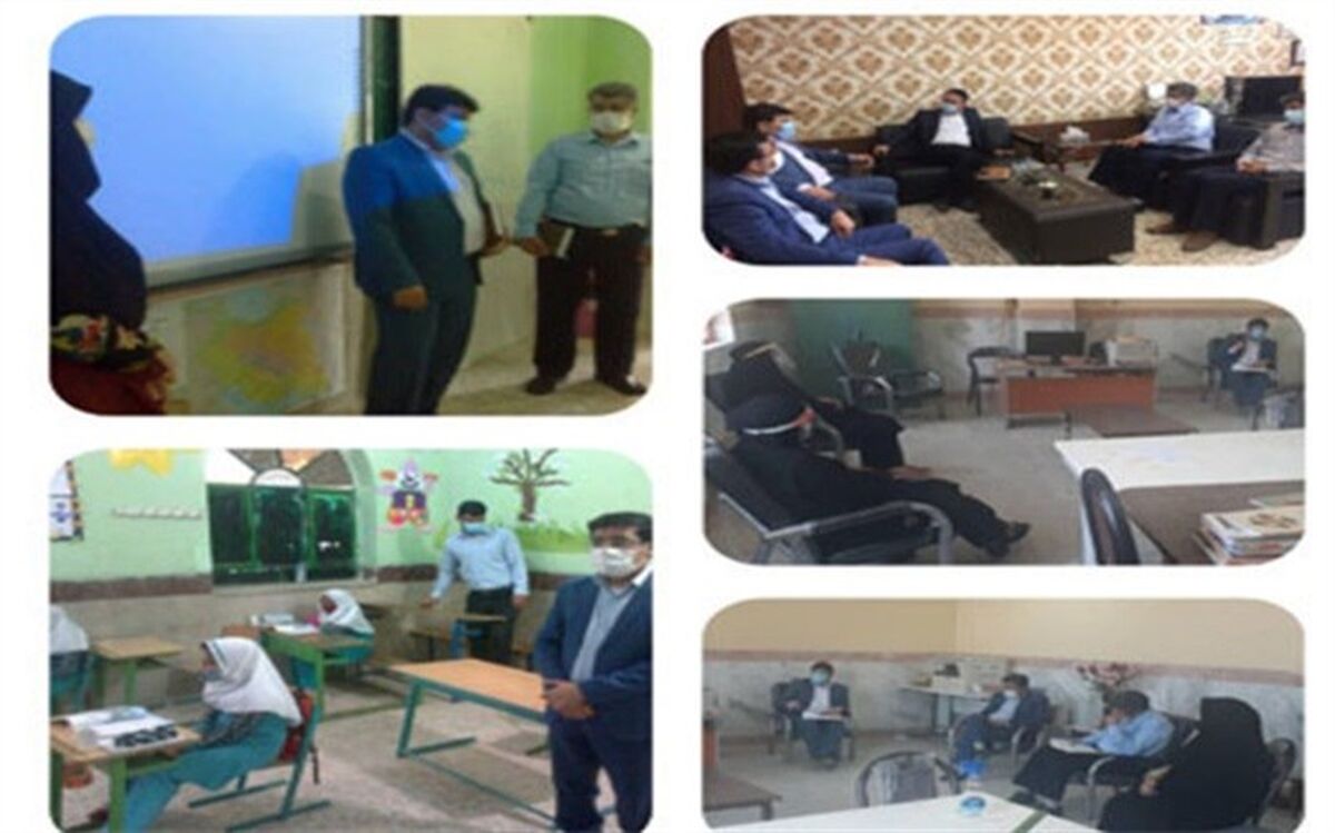 بازدید ناظران استانی از روند حاکم بر مدارس منطقه بندرریگ