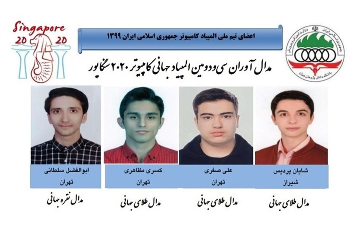 تیم ملی المپیاد کامپیوتر ایران رتبه چهارم دنیا شد