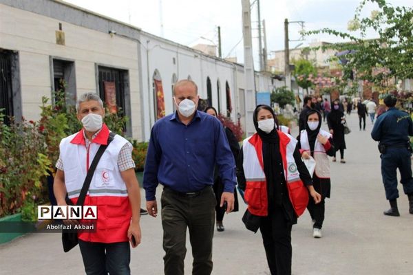 غبارروبی گلزار شهدای شهرستان ساری