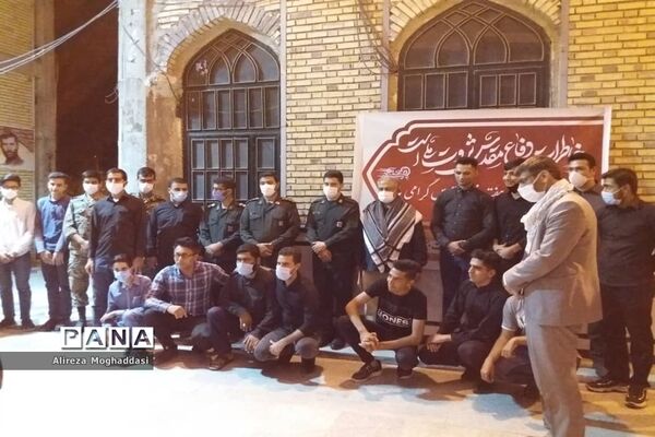 آیین تجدید میثاق با آرمان‌های شهدا به مناسبت هفته دفاع مقدس در نی‌ریز
