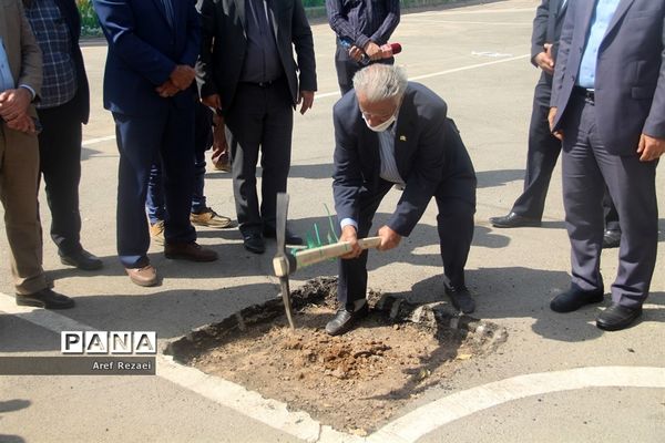 آیین کلنگ زنی و احداث مدرسه 12 کلاسه پسرانه  یوسف صدیق در خاورشهر