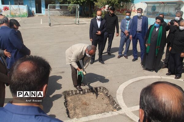آیین کلنگ زنی و احداث مدرسه 12 کلاسه پسرانه  یوسف صدیق در خاورشهر