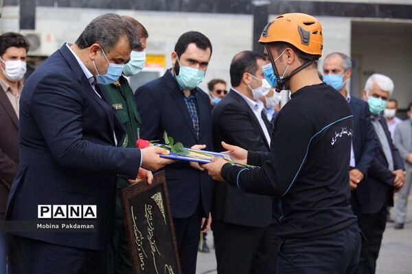 مراسم روز آتش‌نشانی در ساری