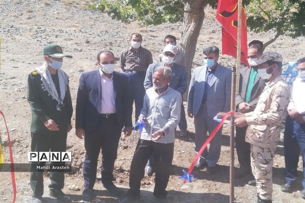 افتتاح قنات روستای کاجو بخش ماژان شهرستان خوسف توسط  سپاه پاسداران