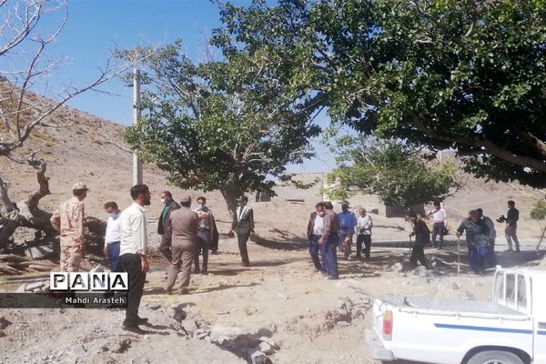 افتتاح قنات روستای کاجو بخش ماژان شهرستان خوسف توسط  سپاه پاسداران