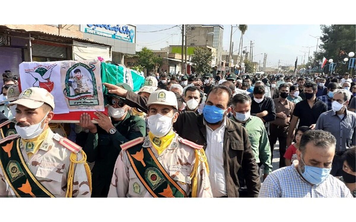 تشییع پیکر شهید مقداد بویر در دهدشت