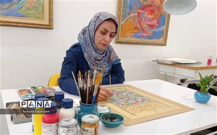 چگونگی تشکیل مثلث تذهیب، ریاضی و نگارگری