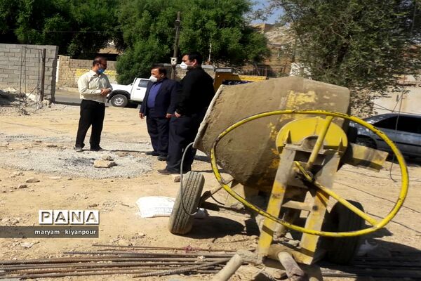بازدید مسئولان آموزش و پرورش  از روند احداث و مقاوم‌سازی مدارس مسجدسلیمان