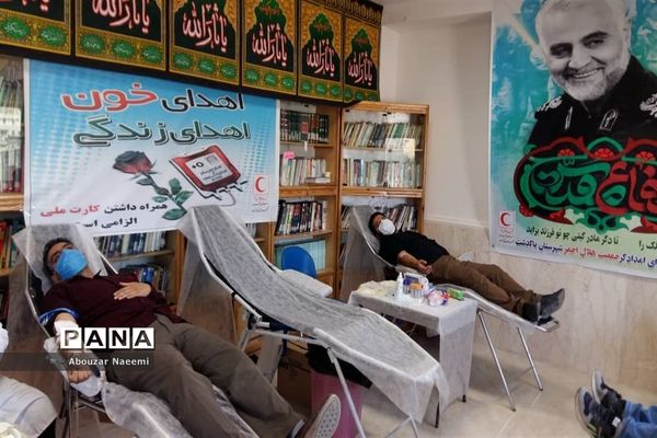 اهدای خون در جمعیت هلال احمر پاکدشت