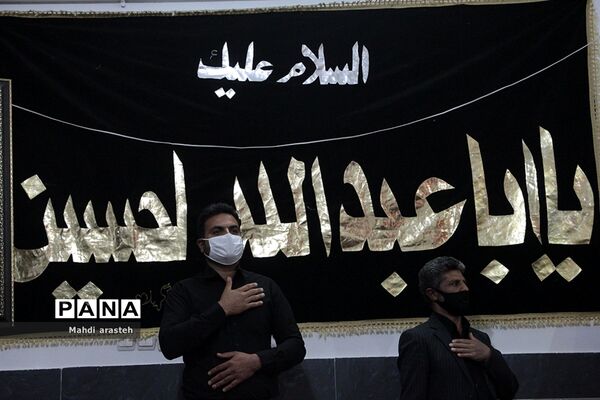 مراسم شب اربعین مسجد امام حسن عسکری علیه السلام شهرستان خوسف با رعایت پروتکل های بهداشتی