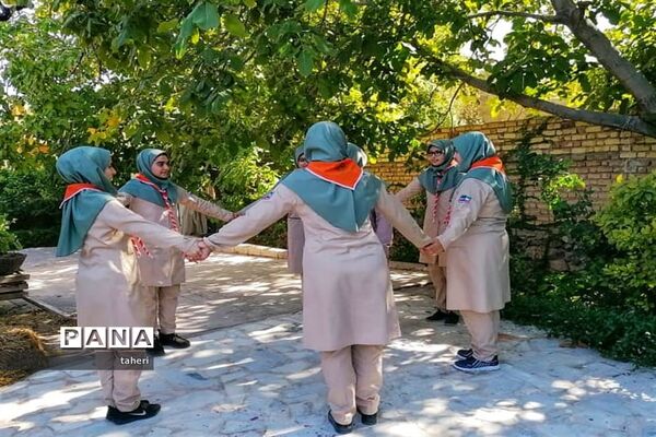 بازدید رئیس سازمان دانش‌آموزی فارس از فعالیت‌های پیشتازان در نی ریز