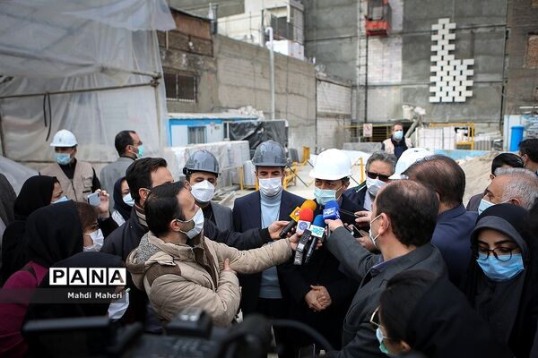 بازدید رئیس بنیاد مستضعفان از روند ساخت پلاسکو