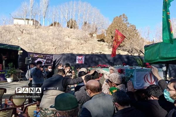 تشییع پیکر مطهر شهید گمنام دررودهن