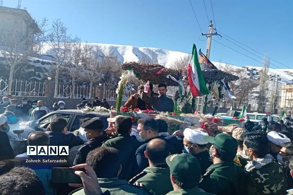 تشییع پیکر مطهر شهید گمنام دررودهن