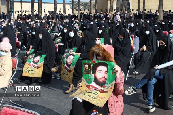 آرام گرفتن پیکر مطهر شهید عسگری  در آستان مقدس امامزاده عقیل(ع) اسلامشهر
