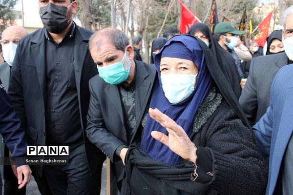 آرام گرفتن پیکر مطهر شهید عسگری  در آستان مقدس امامزاده عقیل(ع) اسلامشهر