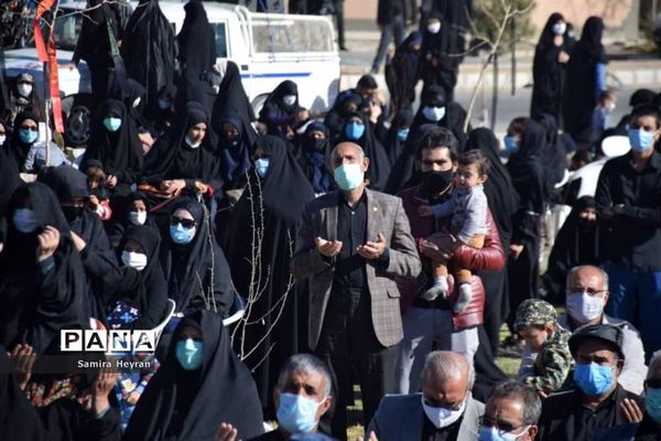 مراسم تشییع و تدفین 2 شهید گمنام دربوستان آیت ا...بهجت بیرجند