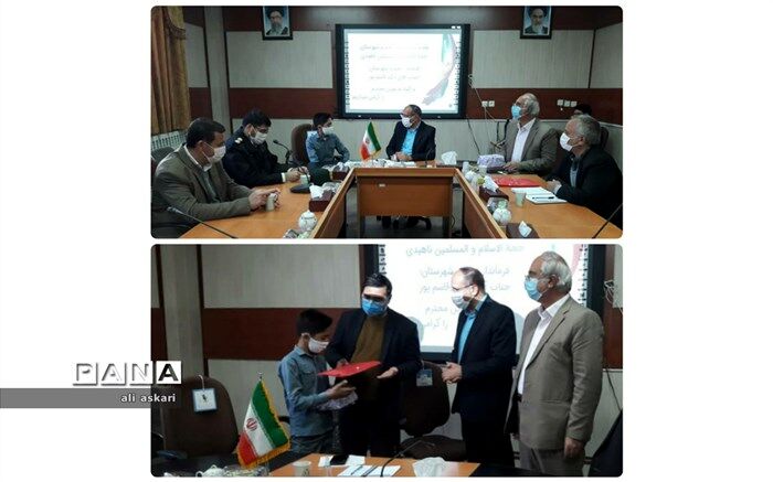 تقدیر از نماینده منتخب مسابقه دورنریختنی ها در شورای آموزش و پرورش شهرستان خلیل آباد