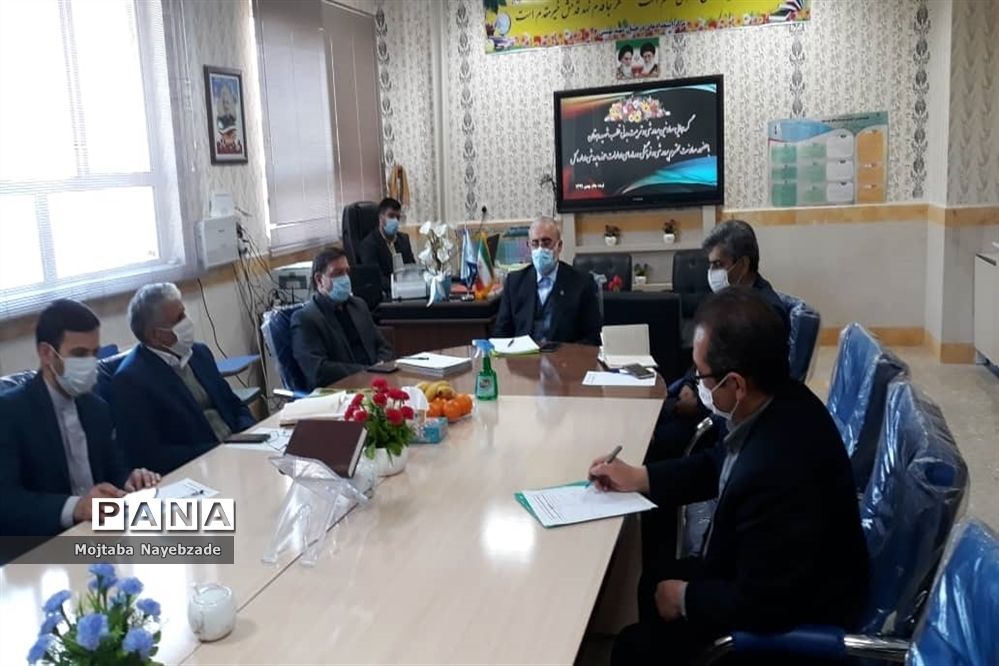 حضور معاون پرورشی و فرهنگی  آموزش و پرورش استان و روسای ادارات داخلی این  حوزه  در تربت جام