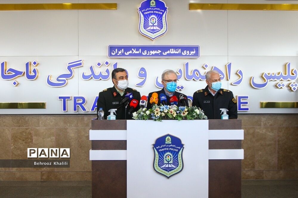 بازدید وزیر بهداشت و فرمانده ناجا از پلیس راهور