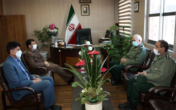 دیدار فرمانده تیپ ۳۶ انصارالمهدی زنجان با مدیرکل آموزش و پرورش زنجان